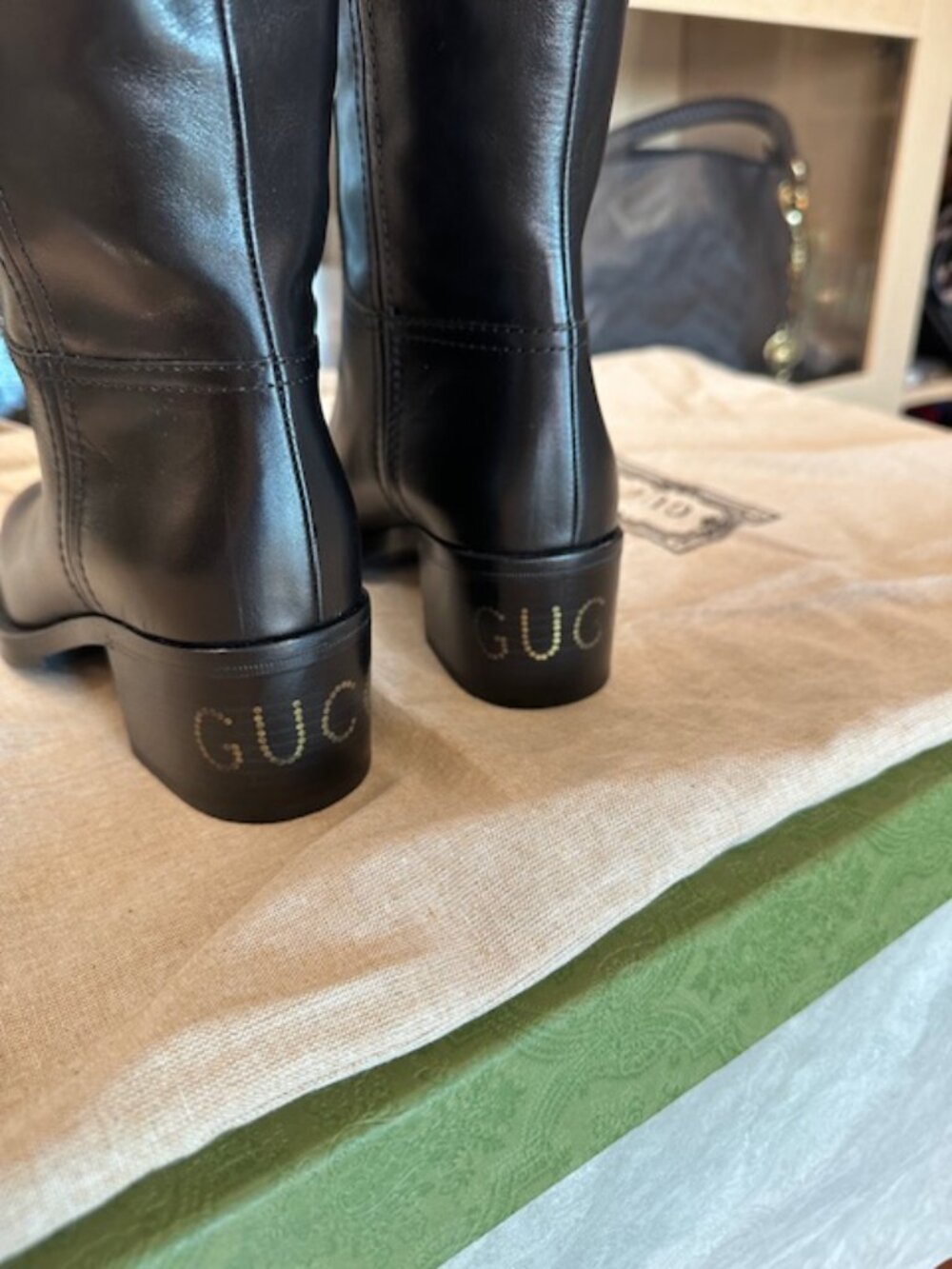 Gucci Over The Knee Black Boots Brand new size 38 - Picture 3 of 7